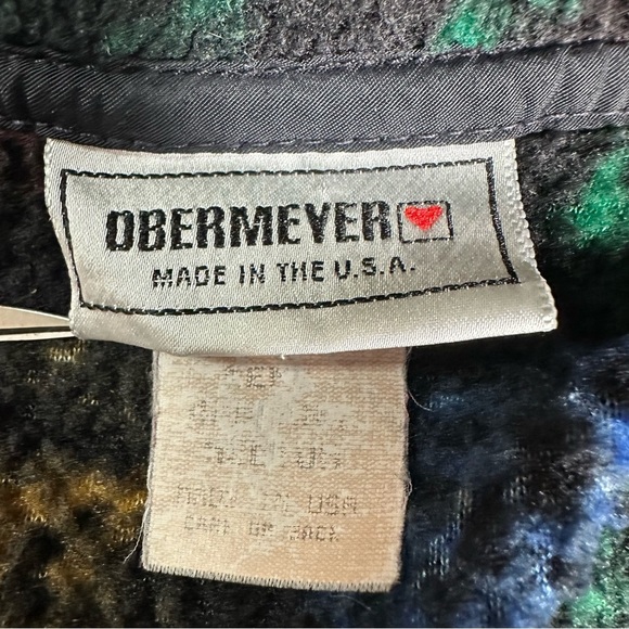 Obermeyer Men’s Vintage Retro Fleece Zip Up Jacket - Picture 5 of 6